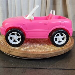 Mattel Pink and White Retro Toy Car